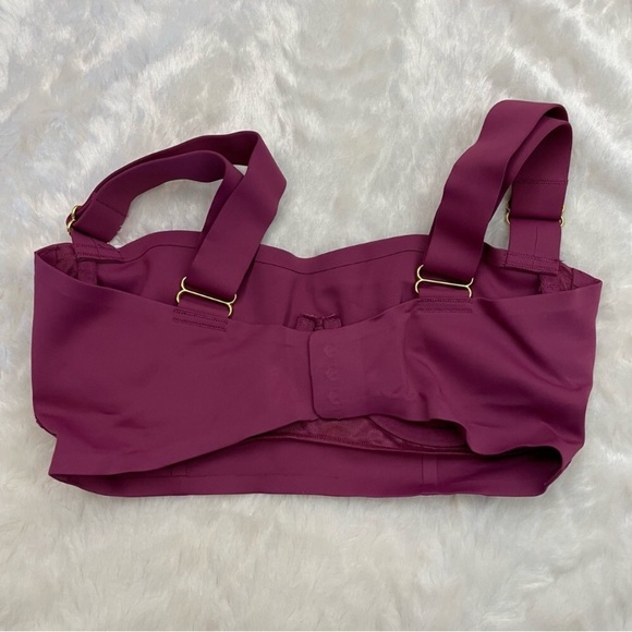 NWT Free People Naomi long lined bra in Dried Rose. - Picture 7 of 9
